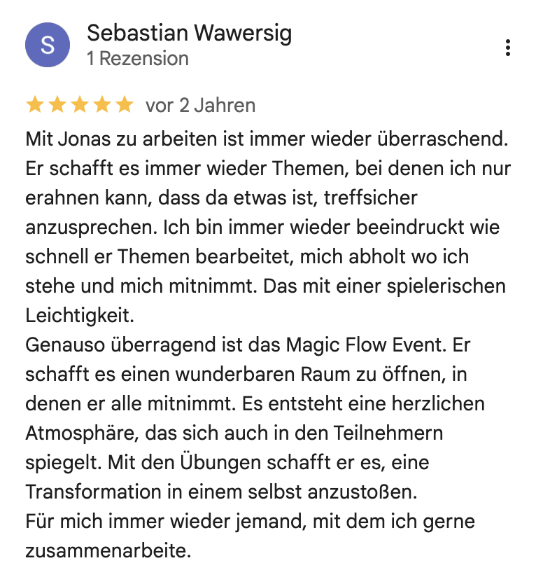 Bewertung Sebastian Wawersig